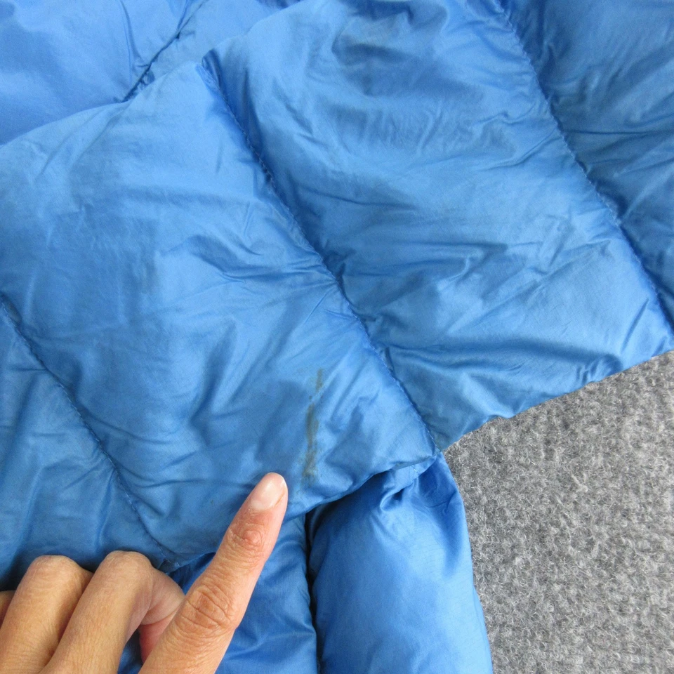 Marmot Jacket Mens Small Blue Hooded Insulated Puffer Quilted Zip Pockets Warm - Image 2 of 4