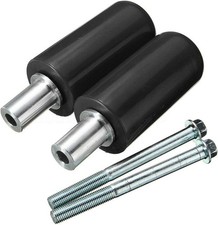 1 Pair Frame Sliders for Motorcycle Practical Anti Crash Protector Black, 5x10cm