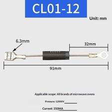 5PCS  Microwave oven CL01-12 current 350MA unidirectional high voltage diode