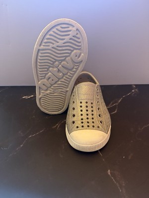 Natives Sugarlite Gray Bling Slip On Sneakers, Size C6