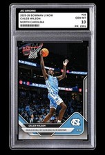 2025-26 Caleb Wilson Bowman U NOW Rookie Card North Carolina #38 Graded 10