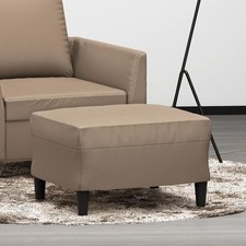 vidaXL Fußhocker Schwarz 70x55x41 cm Kunstleder