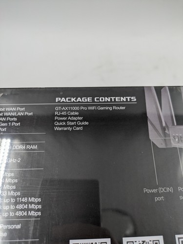 ASUS ROG Rapture GT-AX11000 Pro Tri-Band WiFi 6 Mesh Multi-Gig Gaming Router - Picture 5 of 7