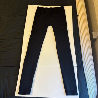 Black Super Opaque Footless Tights with SmartTemp Tech (Size S)