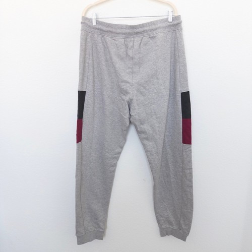 Pantalones deportivos Born Fly para hombre talla 2X gris parche logotipo joggers ropa de calle ocio - Imagen 6 de 8