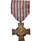[#395972] France, Croix du Combattant, WAR, Medal, 1939-1945, Very Good Quality,