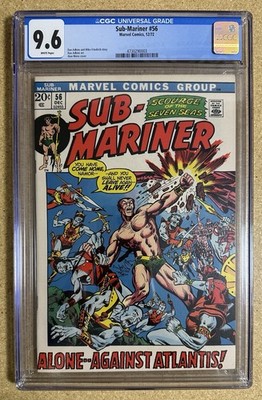 Sub-Mariner #56 CGC 9.6 Marvel Comics 1972 White Pages