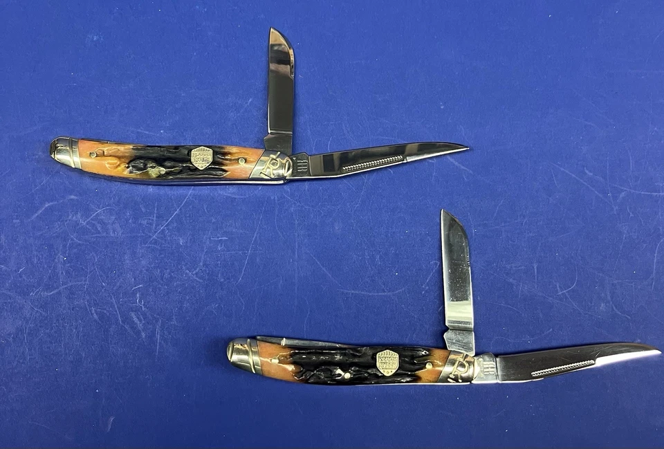 Cuchillos Rough Rider Bone Stockman - LOTE DE DOS - NUEVOS EN CAJA - RR1794 (2) Foto 2 de 4