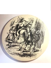 Vintage Alice in Wonderland White Knight Through Looking Glass Wall Art Decor