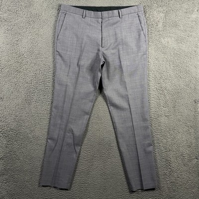 J Crew Pants Mens 36x32 Gray Ludlow Slim Fit Four Seasons Wool Stretch Slacks