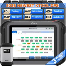 2025 XTOOL D9S Wireless Full Bidirectional Diagnostic Tool ECU Coding 45+Service