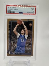 2025-26 Topps Cooper Flagg RC Gold Rookie #/2025 Mavericks PSA 9