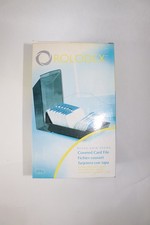 Rolodex Office 67011 Covered Card File Black w/ 500 Plain Cards 2006 VTG