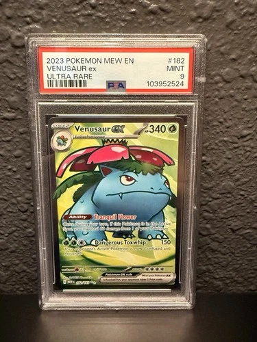 2023 SV: Scarlet & Violet 151 Ultra Rare Holo FA Venusaur Ex 182/165 Mint Psa 9