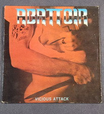 Abattoir Vicious Attack LP 1985 Combat MX 8014 Frankford Wayne Press VG+ Insert