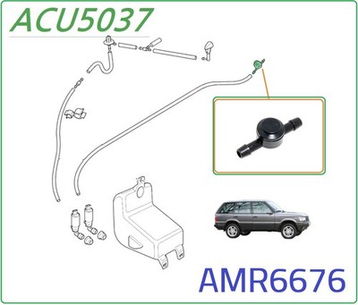 AMR6676 LR Freelander 2 Rückschlagventil Scheiben Wischwasser hinten Rücklauf