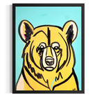 Original Pop Art Bear 11x14 Acrylic Painting Multicolor Animals Wall Art Canvas