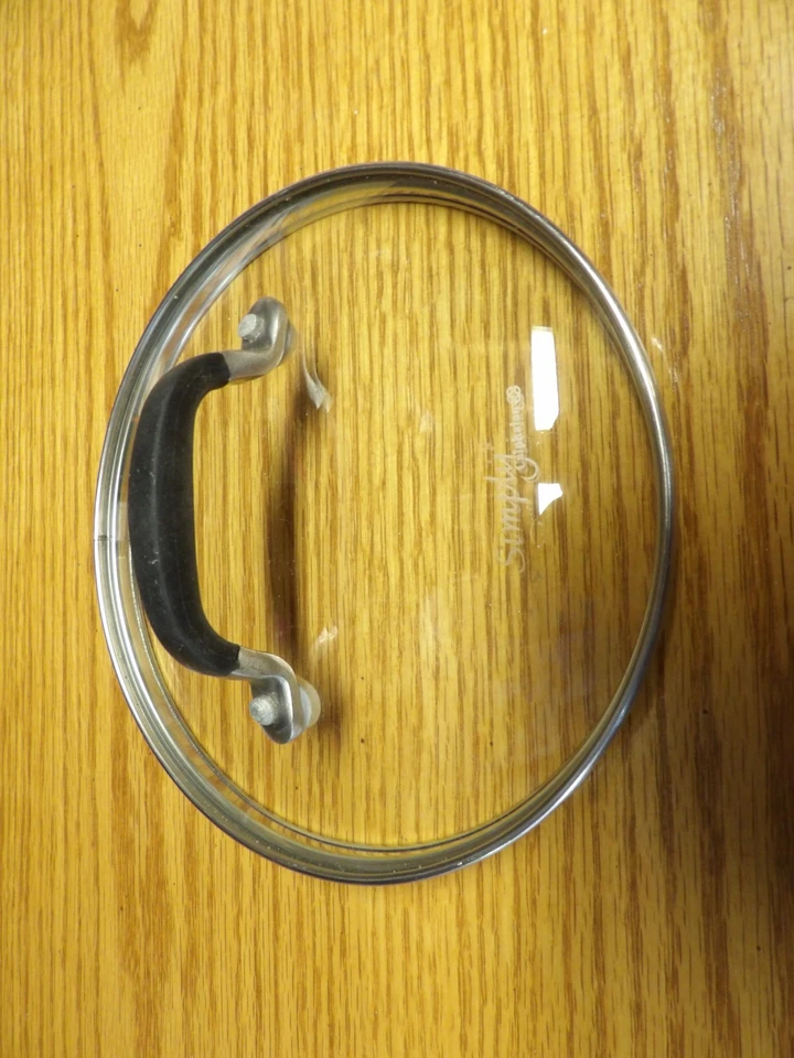 Simply Calphalon Stainless Steel Glass Lid 7" O.D  6 5/8  I.D Cool Handle #37 - Image 4 of 4