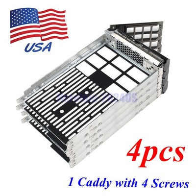 New 3.5'' SAS SATA Hard Drive Tray Caddy For Dell PowerEdge R710 T610 Hot Swap US
