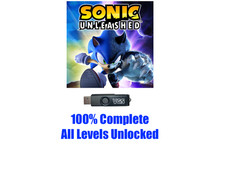 Sonic Unleashed Unlocked Save Levels PlayStation 3 USB Memory PS3 Sega Hedgehog