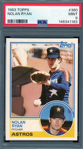 1983 Topps # 360 Nolan Ryan HOF PSA 9 Mint Astros Rangers (146341183)