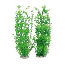 Realistic Plastic Water Grass, Weighted Base, Fish Tank Decorations
