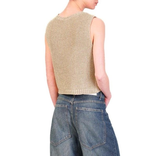 Women Etam Vest Beige 36 / S / 44