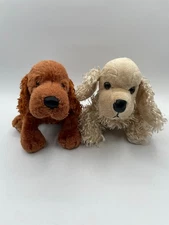 Lot of 2 Ganz Webkinz Irish Setter HM177 American Golden HM371 Puppy Dogs 11"
