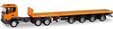 HERPA - SCANIA CG 6x4 with extendable trailer Nooteboom 3 Axles - 1/87 - HER3...
