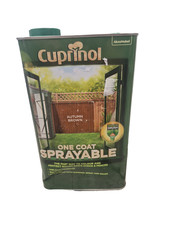 Cuprinol One Coat Sprayable Fence And Shed Paint - 5L Autumn Brown 