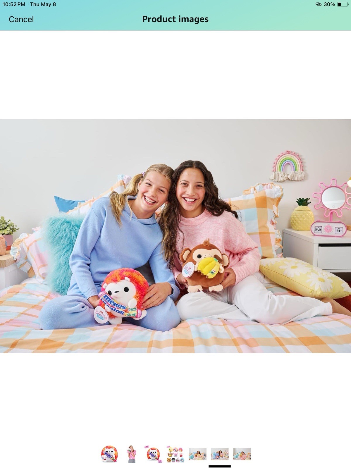 New Snackles Heidi Hedgehog & Mentos 8" Plush Series 2 ZURU Collectible NWT