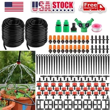 130FT 149PCS Drip Irrigation System Garden Plant Self Watering Micro Sprinkler