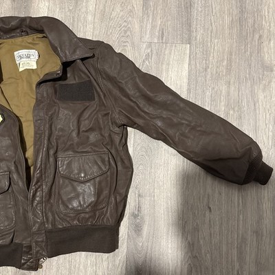USAF A-2 Leather Flight Jacket 44R OFFICIAL ISSUE | eBay