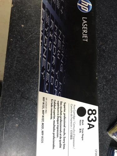 GENUINE HP 83A BLACK CF283A TONER LASERJET MFP M125 MFP M127 / D1-24