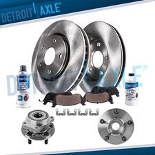 12.44" Front Disc Brake Rotor Pad Wheel Hub for 2014-2018 Subaru Forester 2.0L