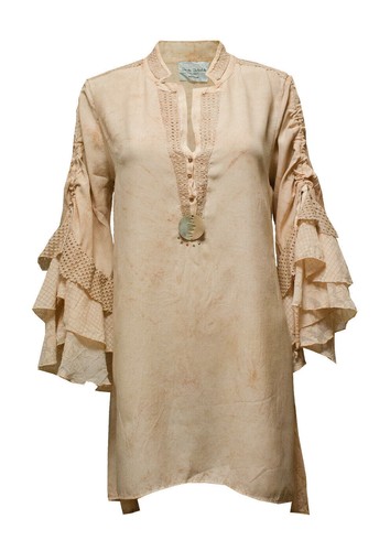 ELISA CAVALETTI blusa tunica beige taglia S - Foto 3 di 4