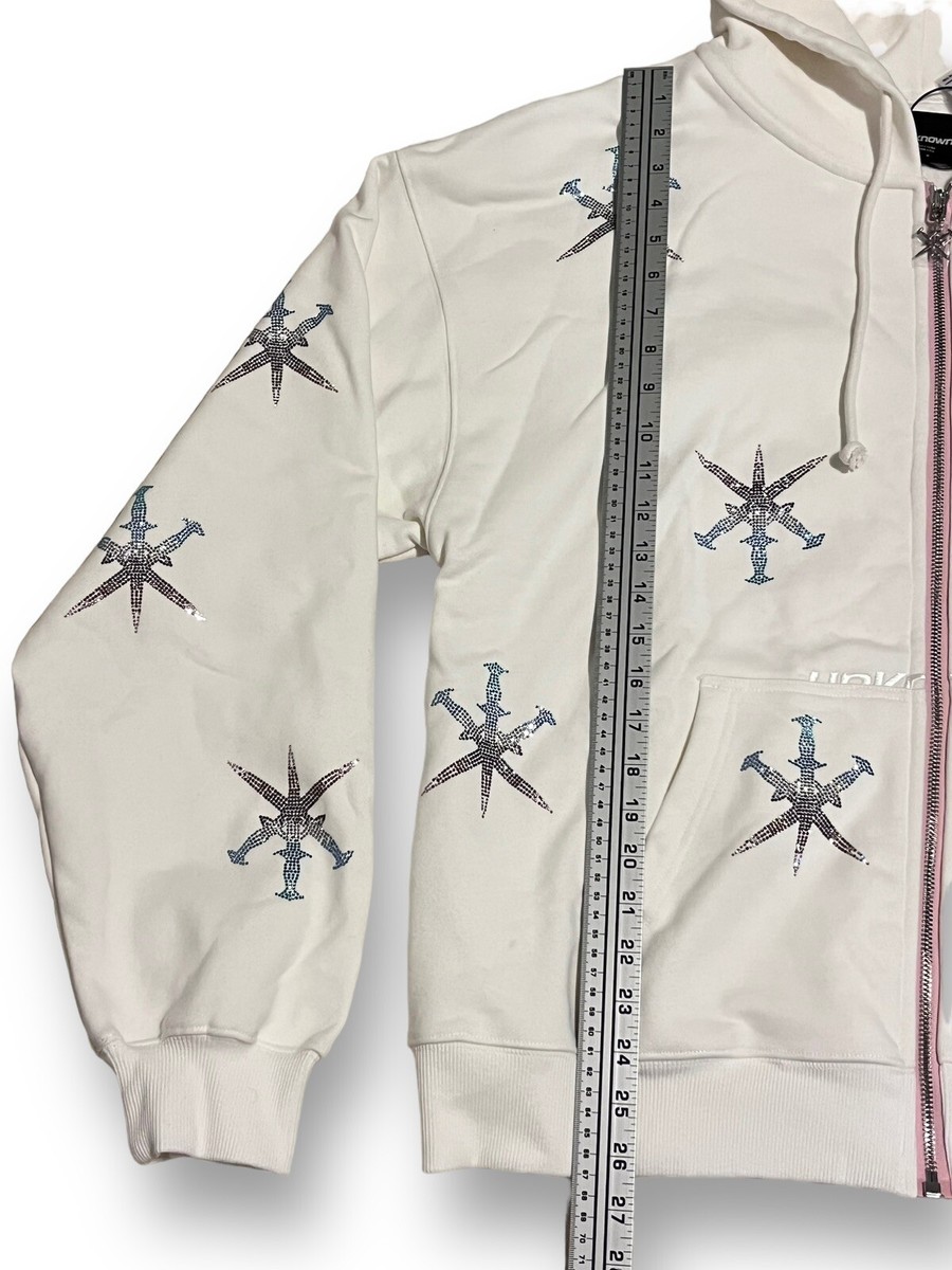 UNKNOWN London Rhinestone Full Zip Hoodie & Pants Set NWT UNKNOWN London Rhinestone Full Zip Hoodie & Pants Set NWT
