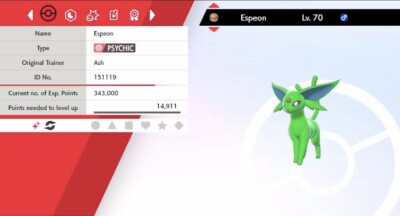 Pokemon Schwert & Schild Shiny Espeon 6IV Max EVs
