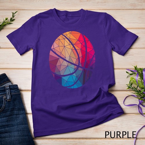 Camiseta de regalo con forma de baloncesto geométrica unisex - Imagen 11 de 16