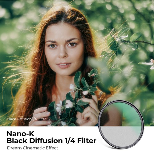 K&F Concept Black Pro-Mist 1/4 Filter Schwarz Diffusionseffektfilter 37-82mm - Bild 66 von 88