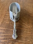 Vintage Andrea Sadek buffet Spoon holder - white china gold floral pattern #7736 — photo 9