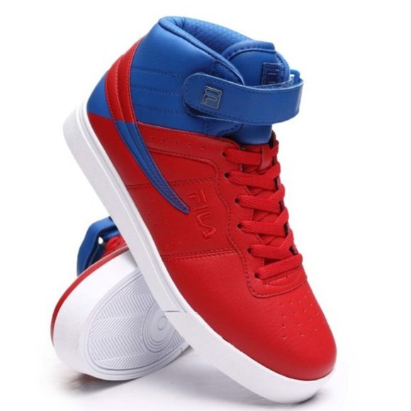 Fila Taglio Mens Lifestyle Hi Sneaker Navy Red 1BM01040-616 Size 12 Fila Taglio 1BM01040-616 Mens Red Synthetic Lifestyle  main image 3
