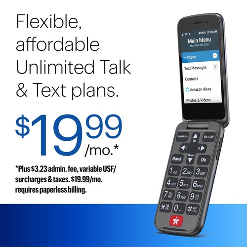 Jitterbug Flip2 - Flip Cell for Seniors -Not Compatible with Other Wireless C... - Afbeelding 4 van 5