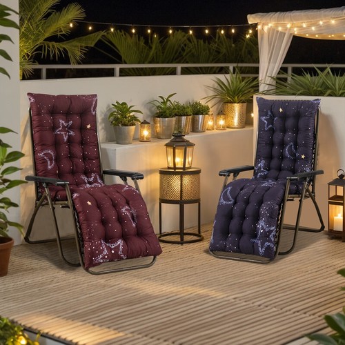 Thickened Outdoor Lounge Chair Cushion Patio Rocking Sofa Chaise Swing Bench Pad - Picture 15 of 74