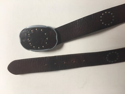 Vintage Gap Italian Brown Belt Genuine Leather Studded  display picture 1