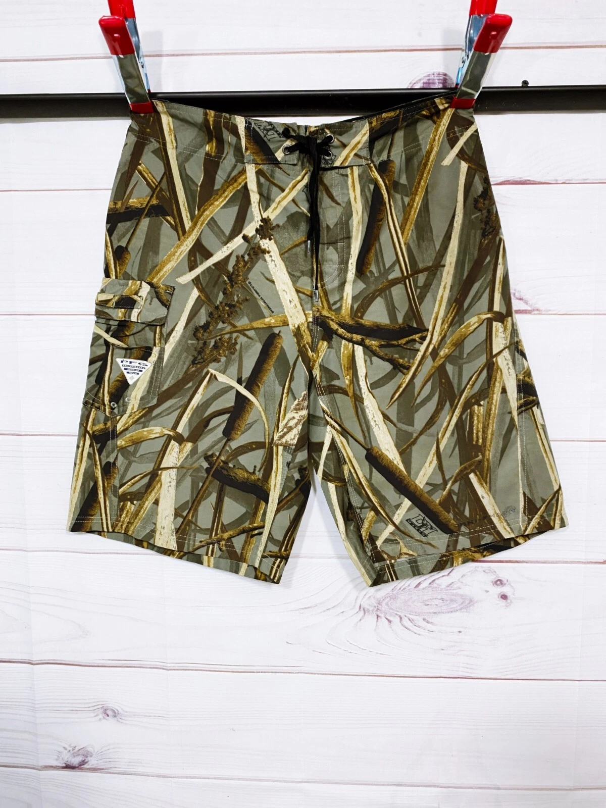 Columbia Performance Fishing Gear Mens Shorts Size 32 Multicolor Mid-Rise