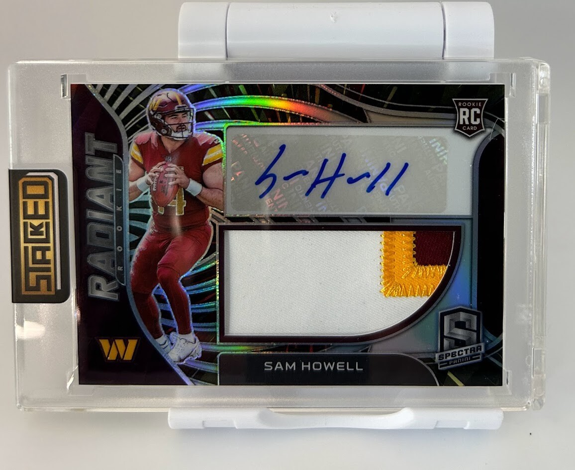2022 Panini Spectra Sam Howell Rookie Patch Auto-Radiant Rookie Hyper-32/60