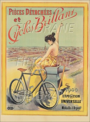 QUADRAN'T VéLO/CYCLES Rmvv - POSTER HQ 40x60cm d'une AFFICHE VINTAGE