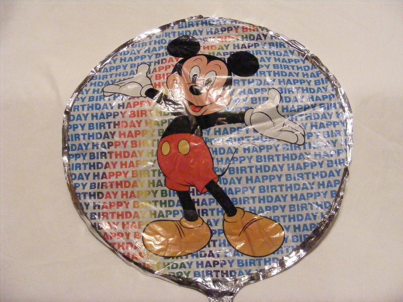 Disney Mickey Mouse Happy Birthday “Open Arms” Mylar/Foil Mini-Balloon 9" Dia