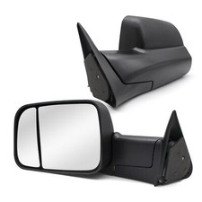 Pair Manual Towing Mirrors For 1994 1995 1996 1997 1998 Dodge Ram 1500 2500 3500